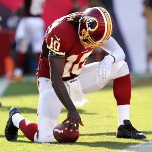 RG3 owners will be praying that his surgically-repaired knee can hold up.